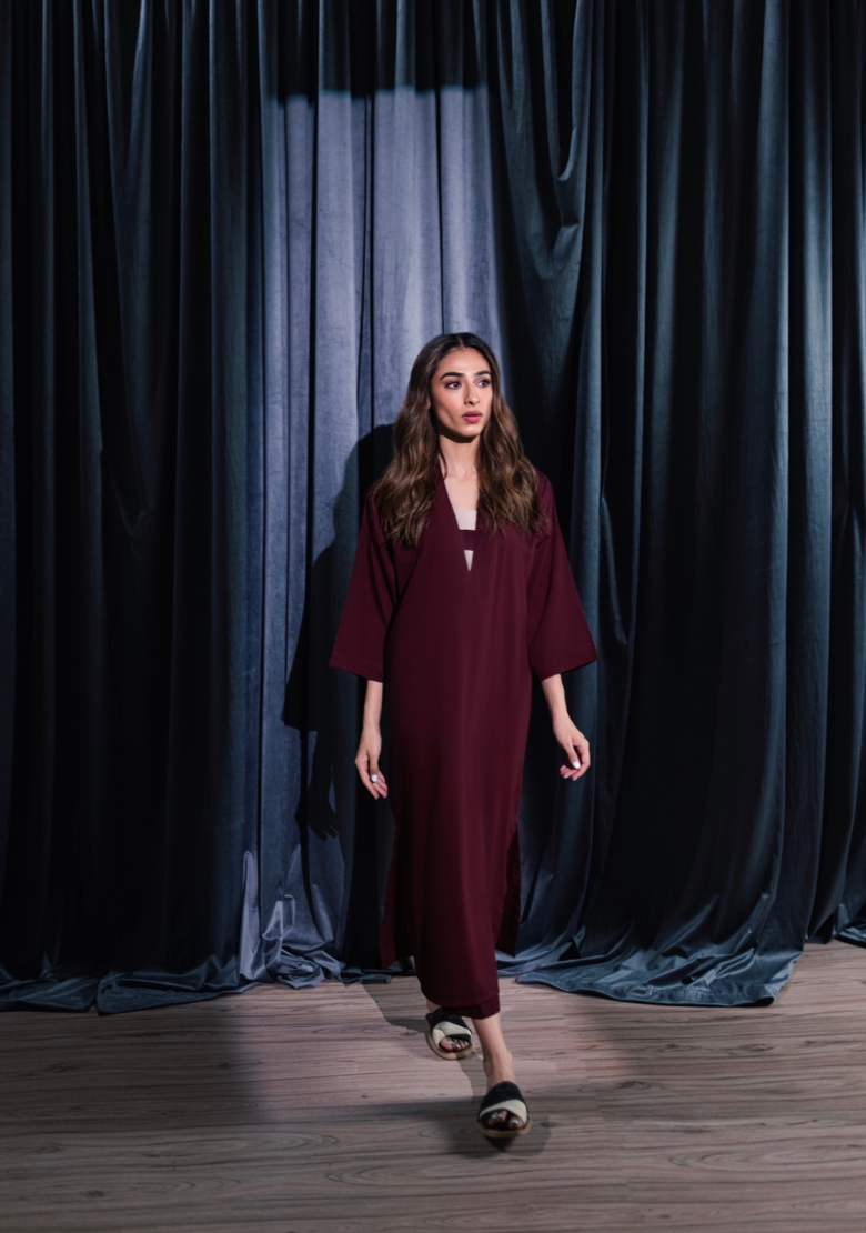 Rae Burgundy Kaftan